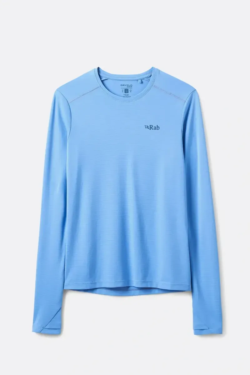 Rab Women's Force Long Sleeve T-Shirt in Bluebird