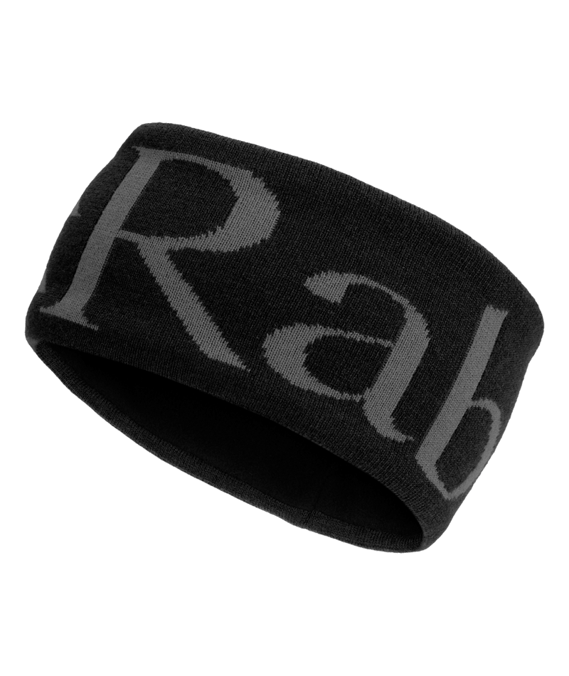 Rab Knitted Logo Headband in Anthracite