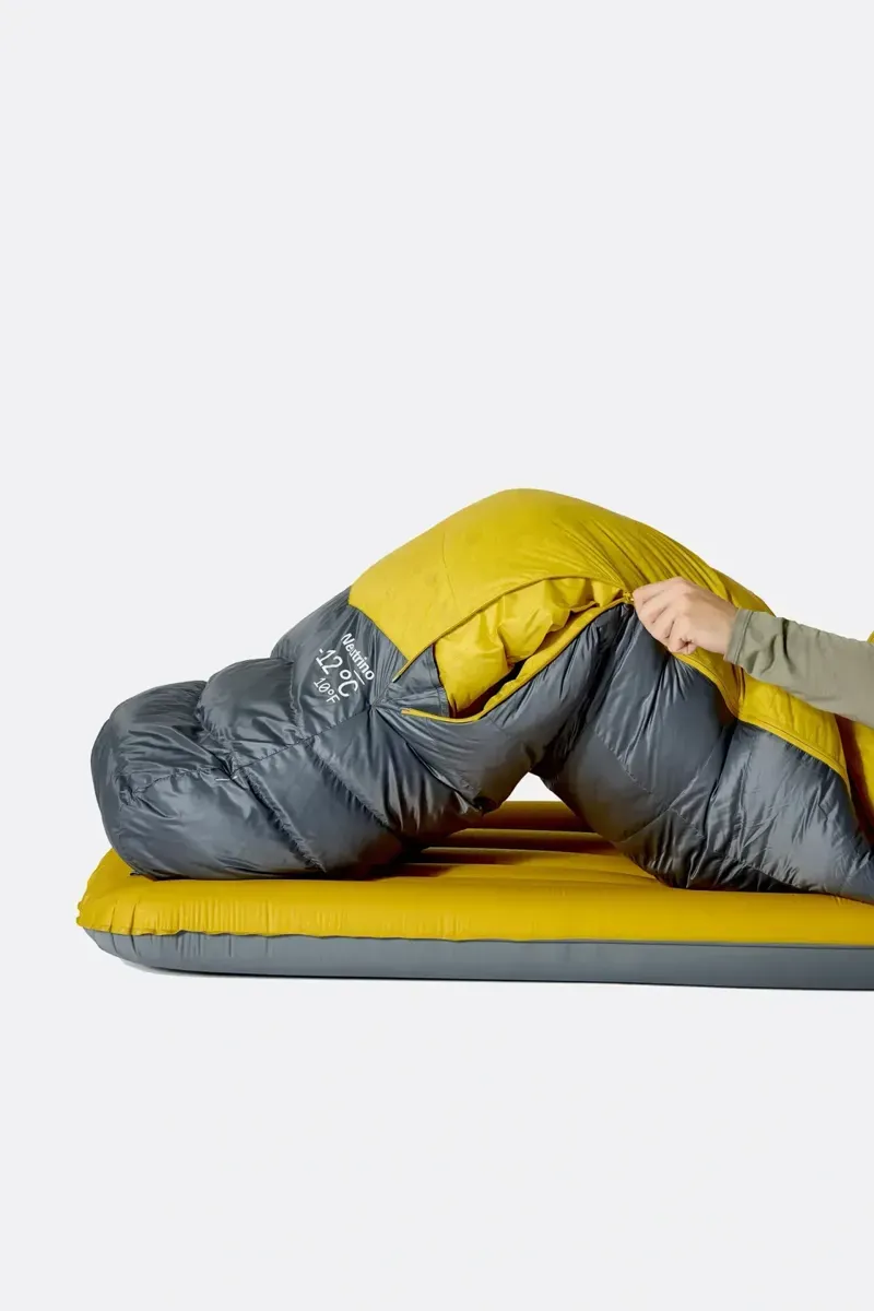 Rab Neutrino -6C  Down Sleeping Bag - Graphene/Dark Pollen Regular LZ 870g-11