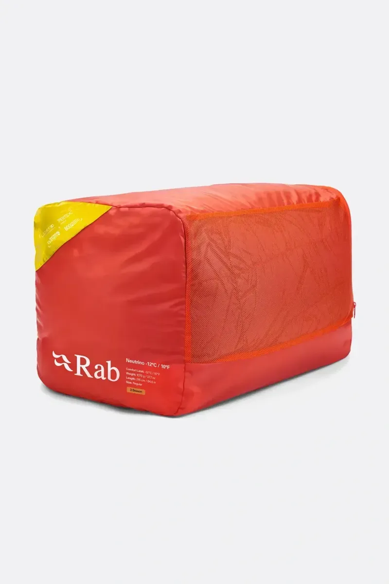 Rab Neutrino -6C  Down Sleeping Bag - Graphene/Dark Pollen Regular LZ 870g-12