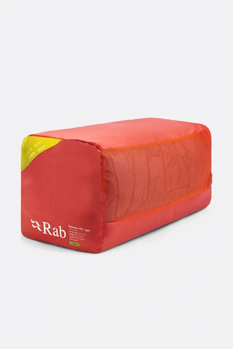 Rab Neutrino -6C  Down Sleeping Bag - Graphene/Dark Pollen Regular LZ 870g-2
