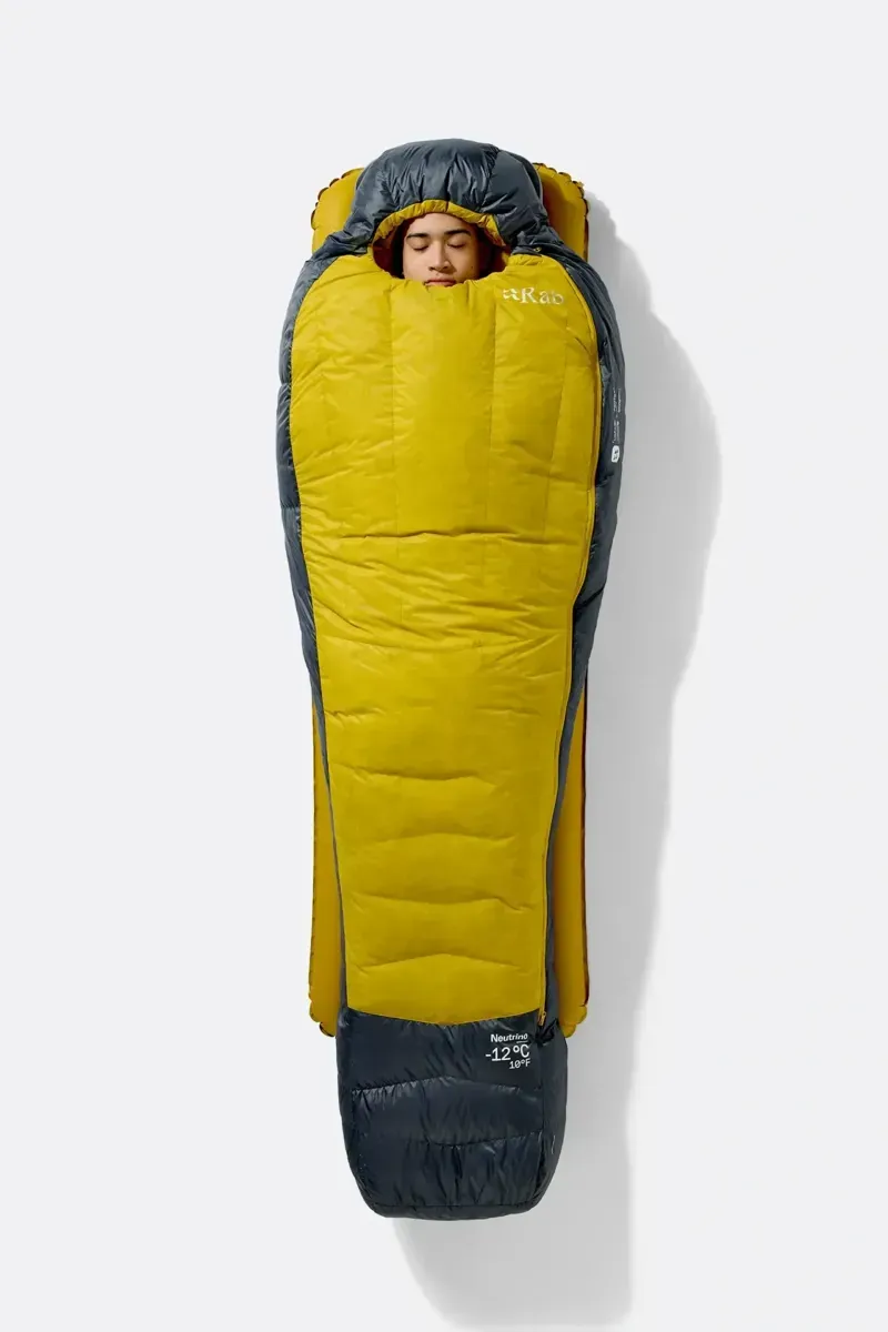 Rab Neutrino -6C  Down Sleeping Bag - Graphene/Dark Pollen Regular LZ 870g-3