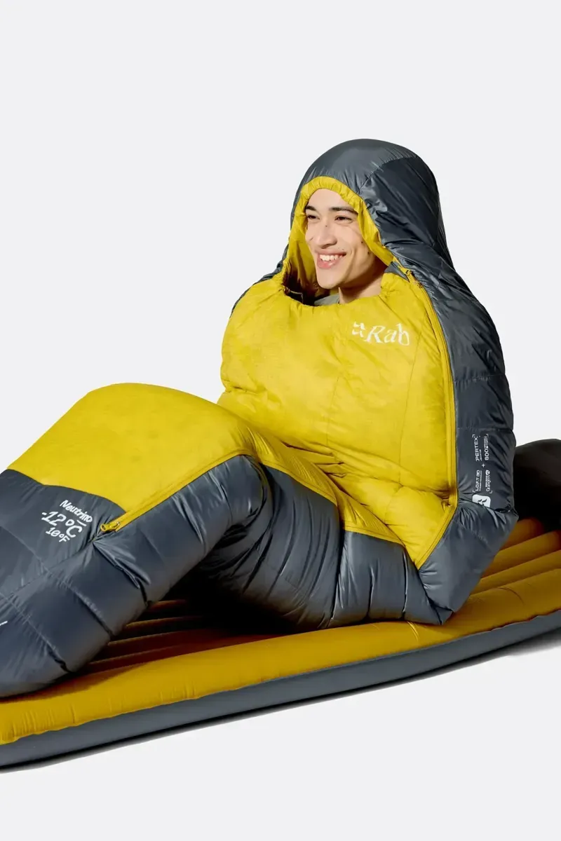 Rab Neutrino -6C  Down Sleeping Bag - Graphene/Dark Pollen Regular LZ 870g-5