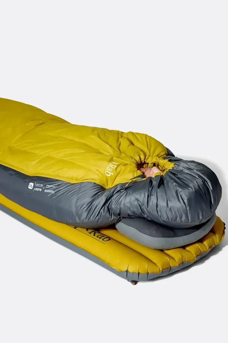 Rab Neutrino -6C  Down Sleeping Bag - Graphene/Dark Pollen Regular LZ 870g-7