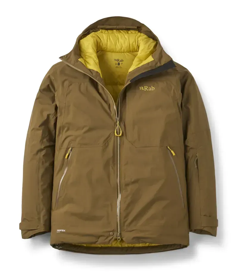 Rab Optical Waterproof Down Men's Jacket in Oak