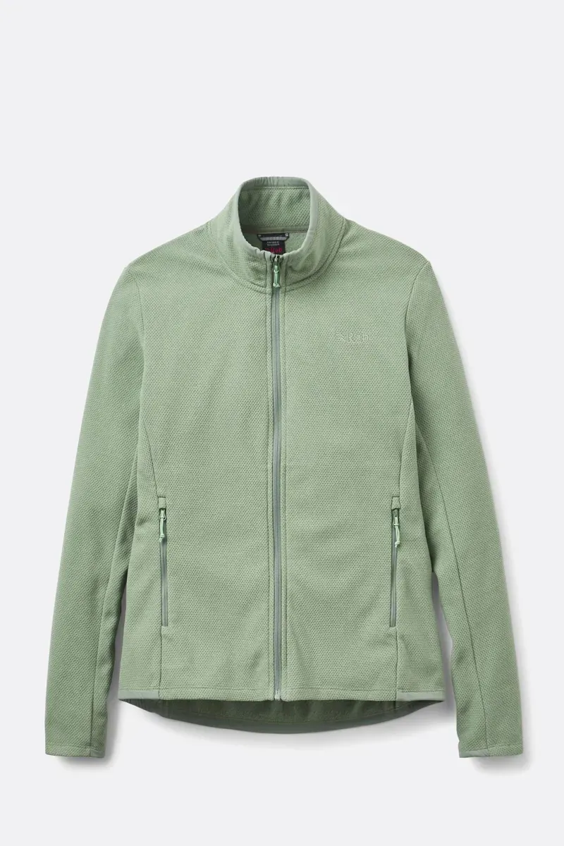 Rab Women's Stavel Midlayer Jacket in Dark Fig Green