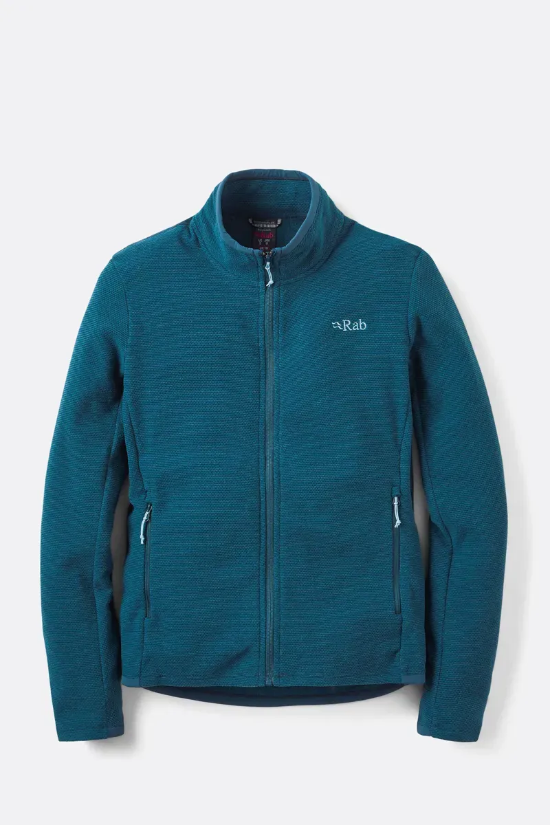 Rab Women's Stavel Midlayer Jacket in Tempest Blue