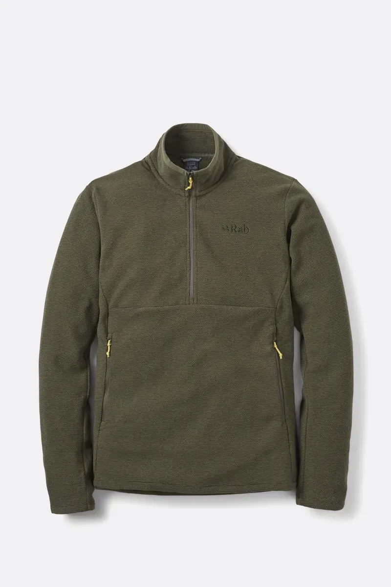 Rab Men's Stavel Pull-On Mid-Layer in Army