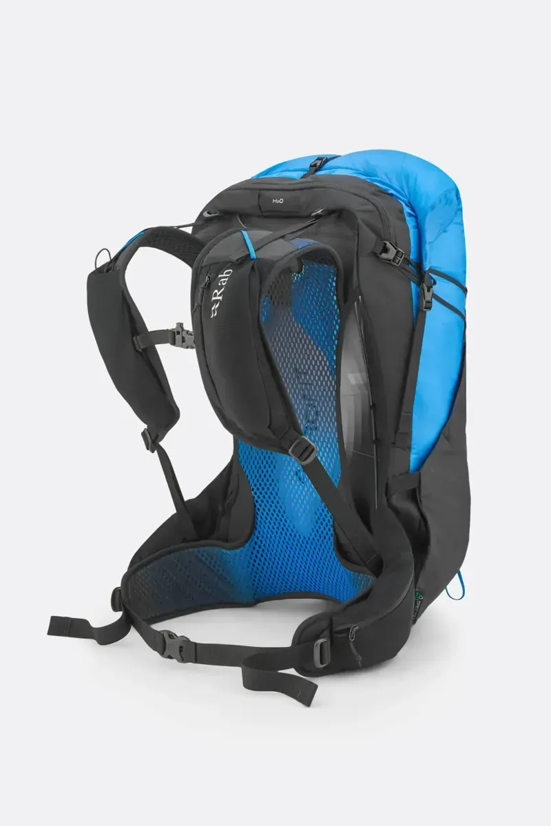 Rab Syclon XP 40L Waterproof Pack in Black/Maya Blue-3