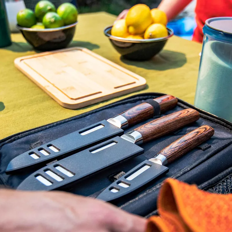GSI Rakau Camp Cooking 3 Piece Gourmet Knife Set -6