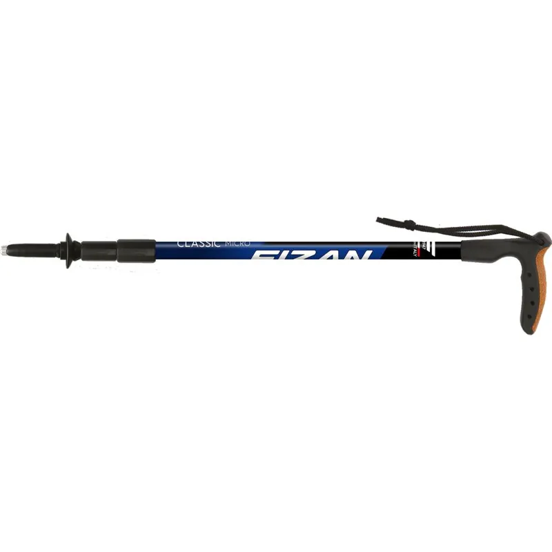 Fizan Classic Micro Walking Stick Pole Single Blue