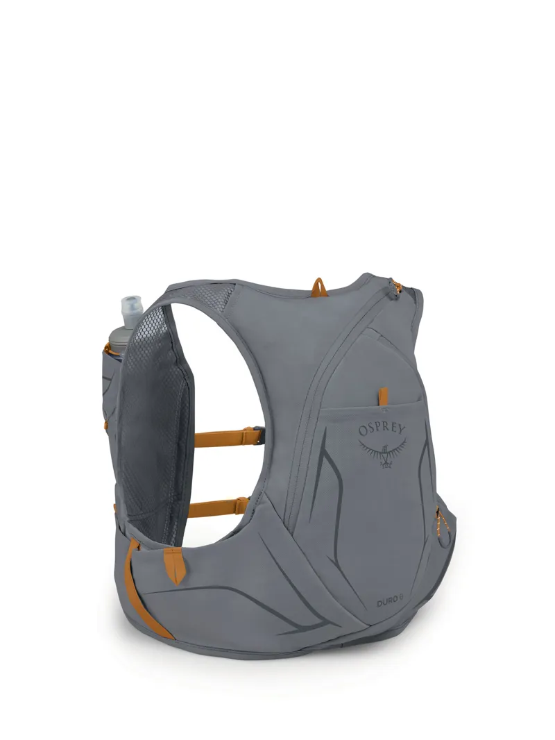 Osprey Duro 6 Mens Trail Running Vest - Phantom Grey/Toffee Orange-3
