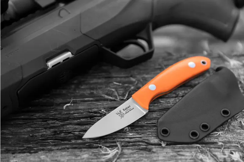Casstrom Safari Knife Orange G10 with Kydex Sheath-1