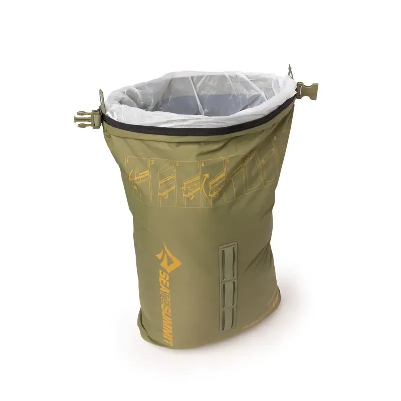 Sea To Summit Trash 10L Dry Bag in Burnt Olive-1