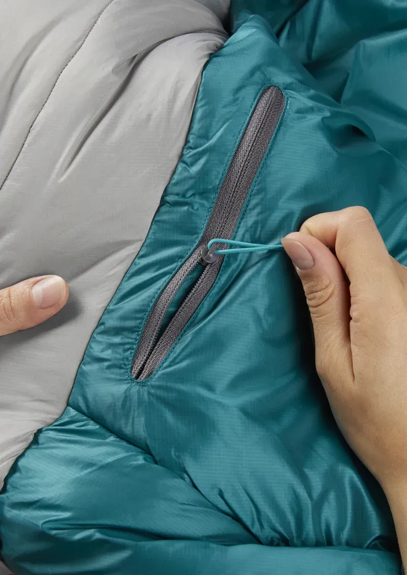 Rab Solar Ultra 3 Sleeping Bag Womens Dark Pewter  Grey Left Zip -13C - 1270g-3