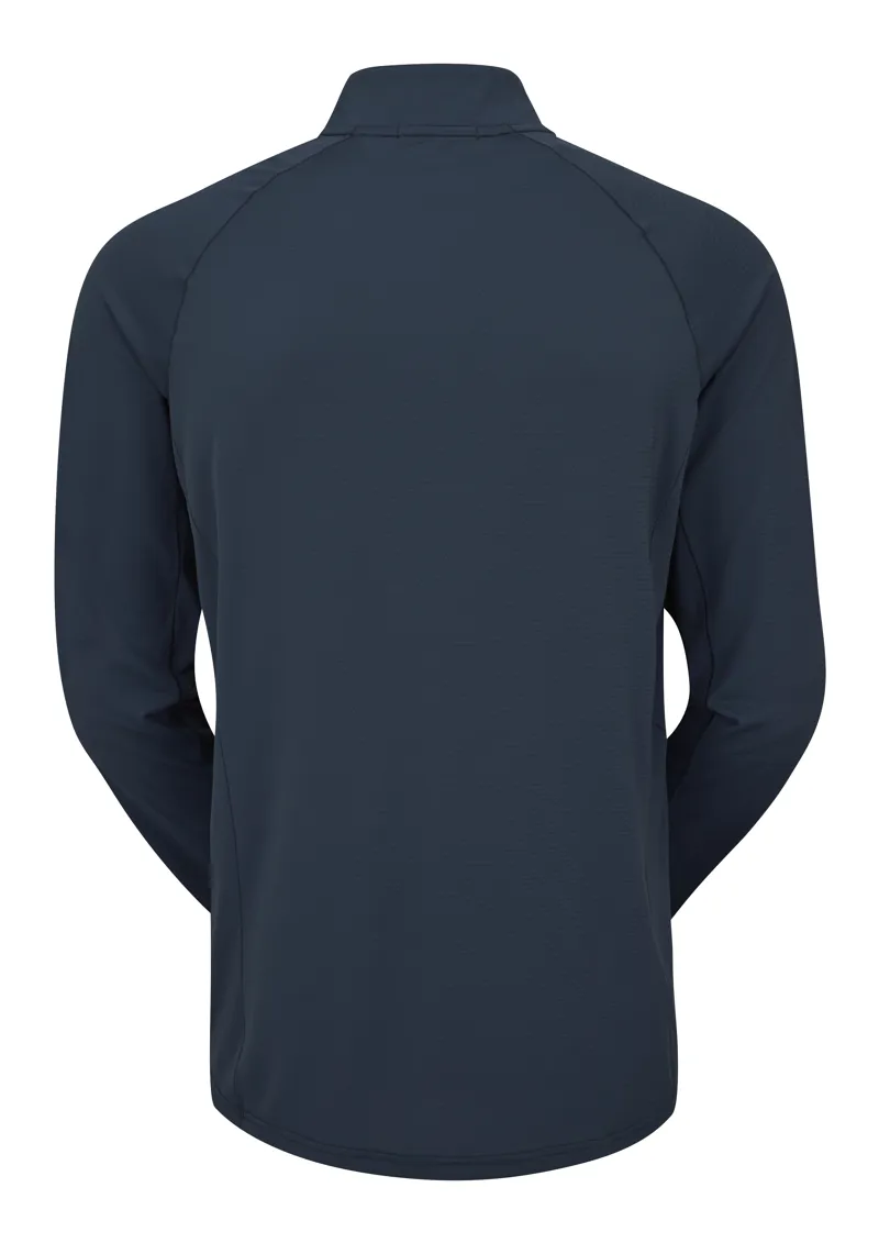 Rab Sonic Mens Long Sleeve Zip Baselayer in Tempest Blue-1