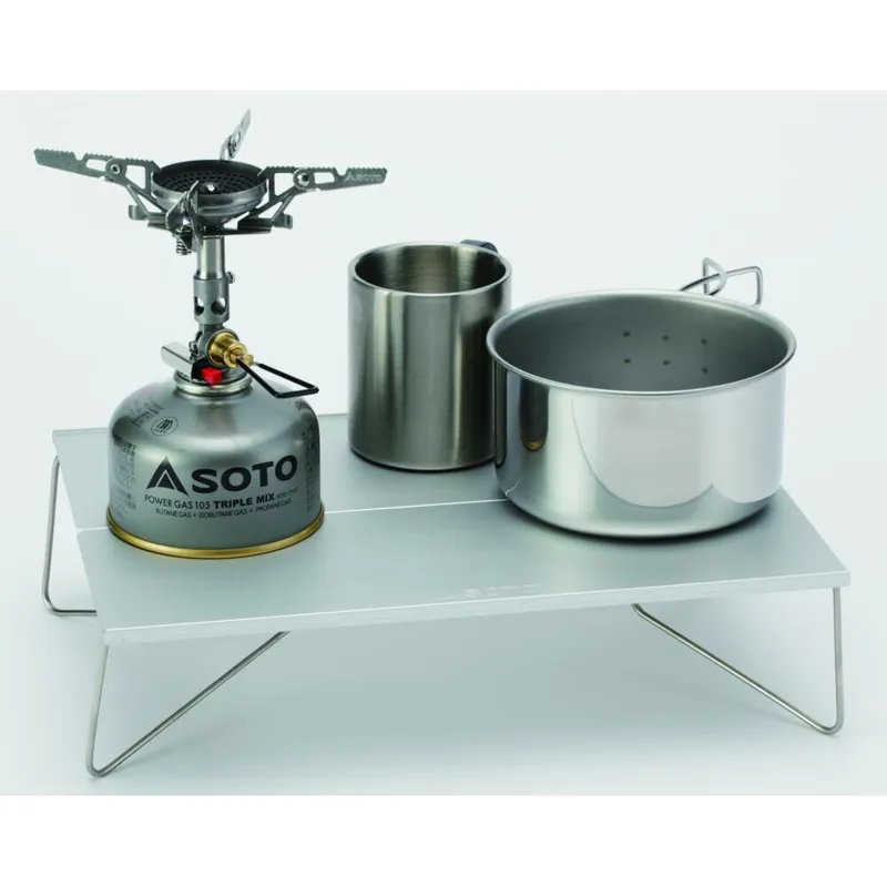 Soto Field Hopper Mini Folding Camping Table- Aluminium-1