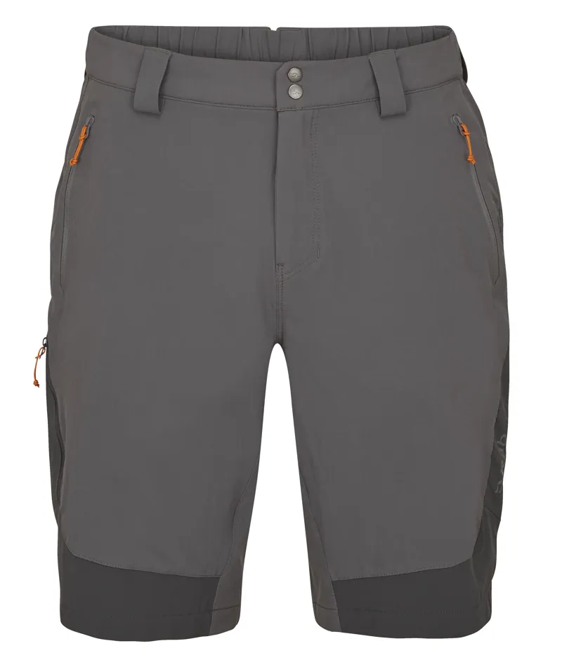 Rab Torque Mountain Shorts in Graphene/Anthracite 8 inch inside leg