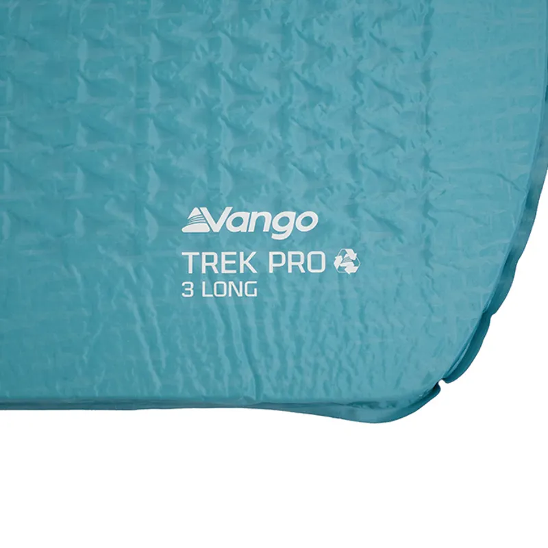 Vango TREK PRO 3 LONG Self Inflating Camping Sleeping Mat - Atom Blue - 1.1Kg R-value 4-1