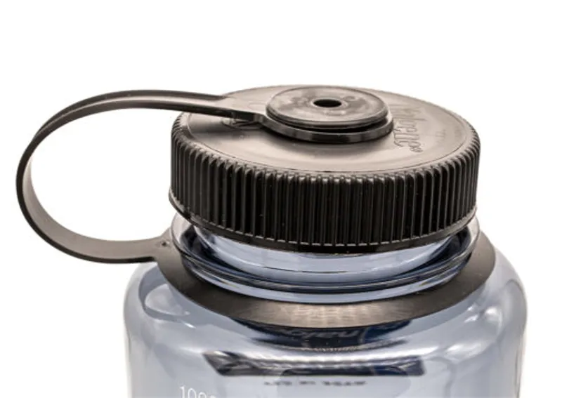 Nalgene Tritan Sustain 1 litre Wide Mouth - Grey with Black Cap-2