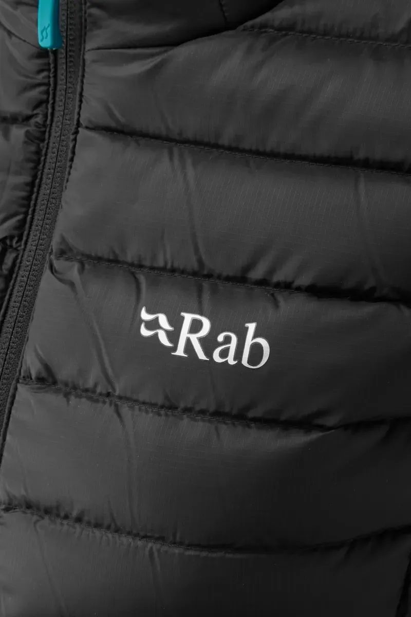 Rab Women's Microlight Down Vest Insulated Gilet in Black-1