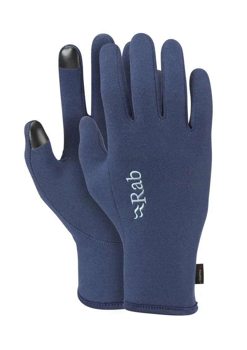 Rab Power Stretch Contact Womens Gloves in Deep Ink