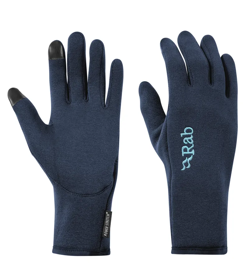 Rab Power Stretch Contact Womens Gloves in Deep Ink-1