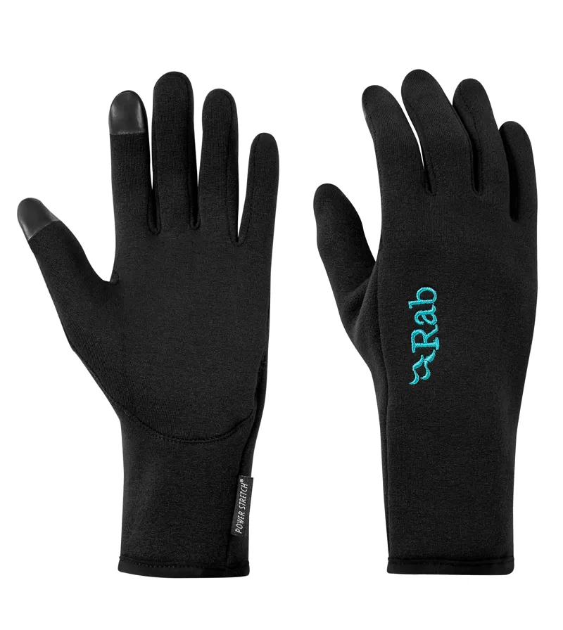 Rab Power Stretch Contact Womens Gloves in Black