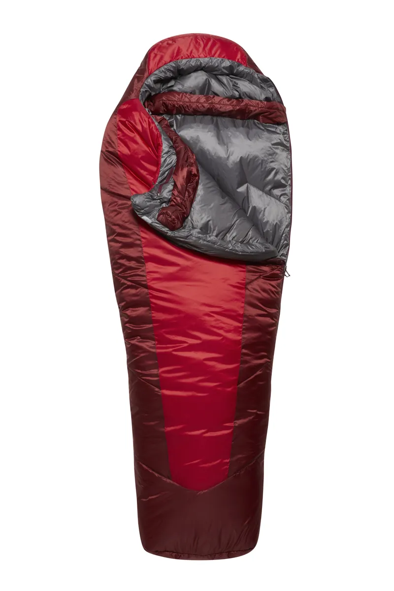 Rab Solar Eco 3 Women's Left Zip Sleeping Bag in Ascent Red Limit -6C  1145g-1