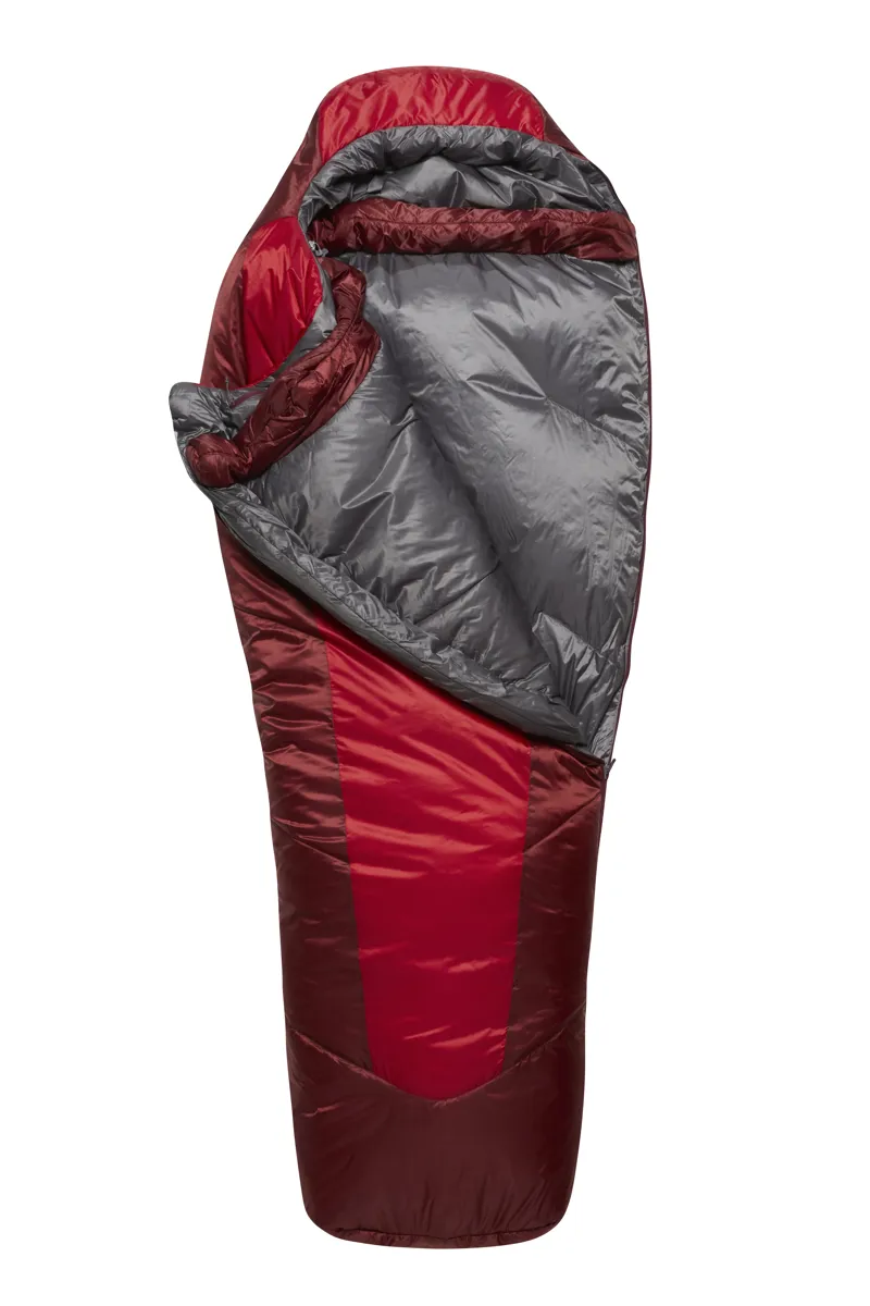 Rab Solar Eco 3 Women's Left Zip Sleeping Bag in Ascent Red Limit -6C  1145g-2