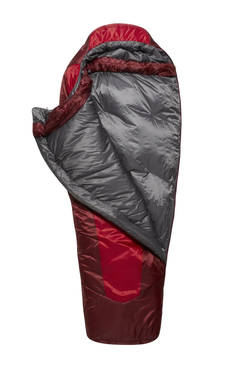 Rab Solar Eco 3 Women's Left Zip Sleeping Bag in Ascent Red Limit -6C  1145g-3