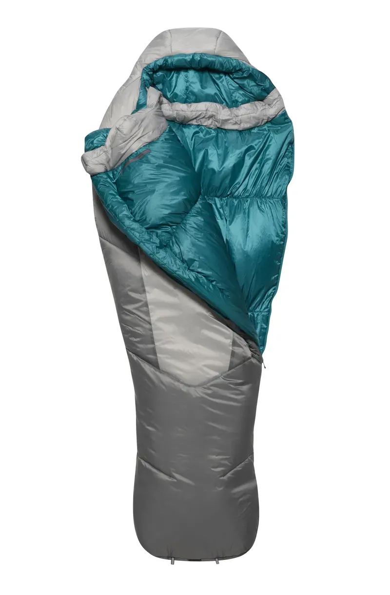 Rab Solar Ultra 3 Sleeping Bag Womens Dark Pewter  Grey Left Zip -13C - 1270g-6