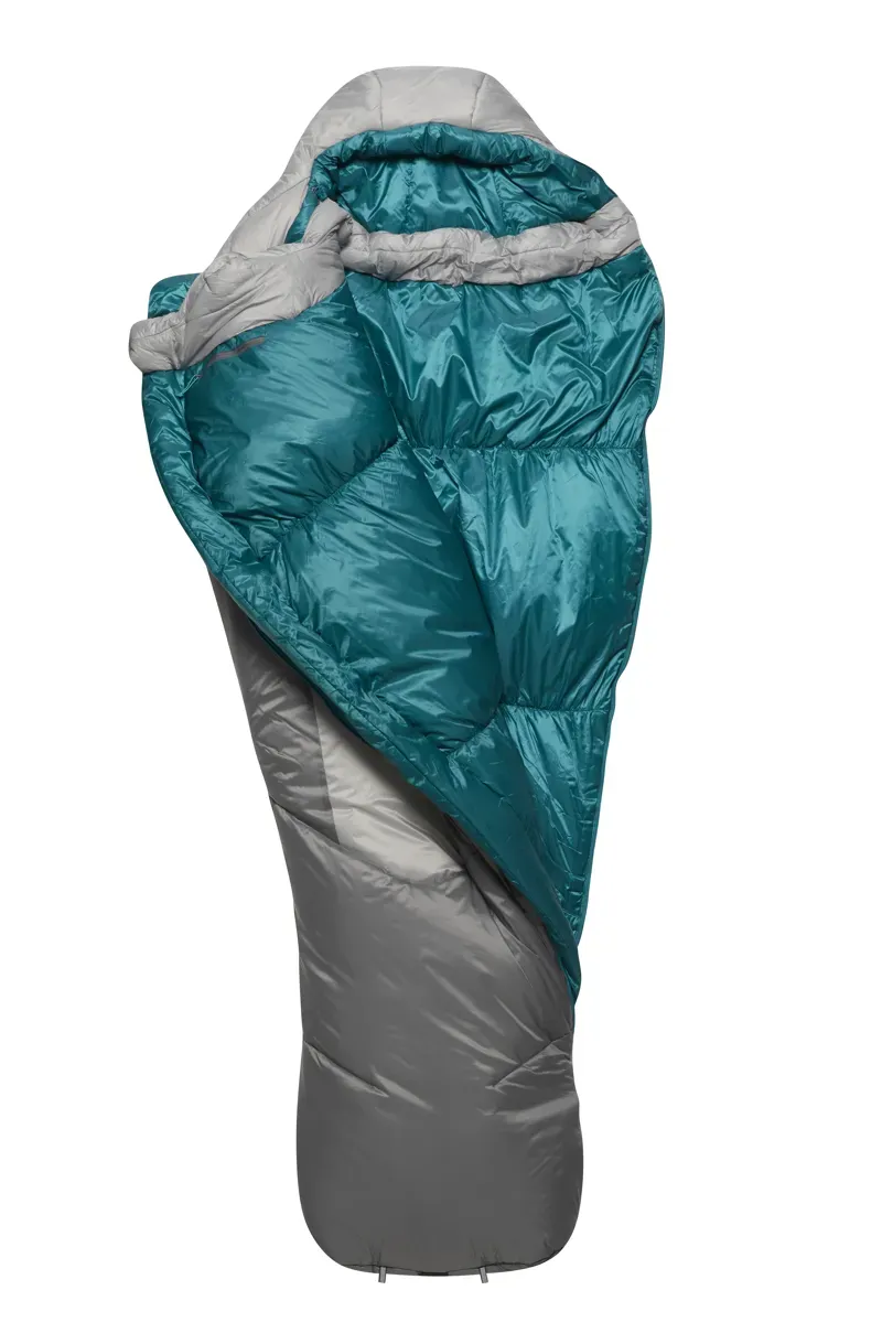 Rab Solar Ultra 3 Sleeping Bag Womens Dark Pewter  Grey Left Zip -13C - 1270g-7